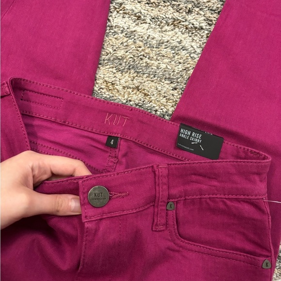 KUT From The Kloth High Rise Ankle Skinny Jeans Sz 4 NWT | KUT Ankle Skinny NEW* - Picture 9 of 15